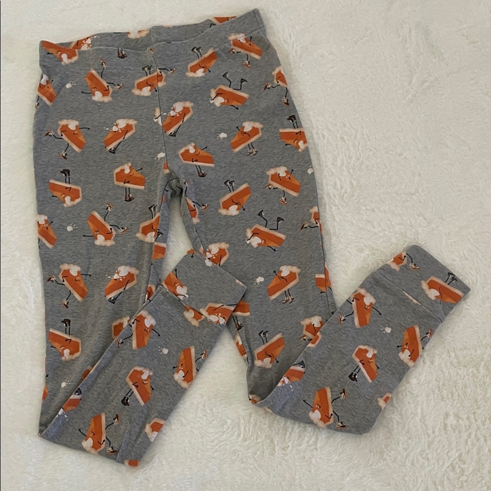 Old Navy Kids Gray pumpkin pie Pajama bottoms  SZ  12